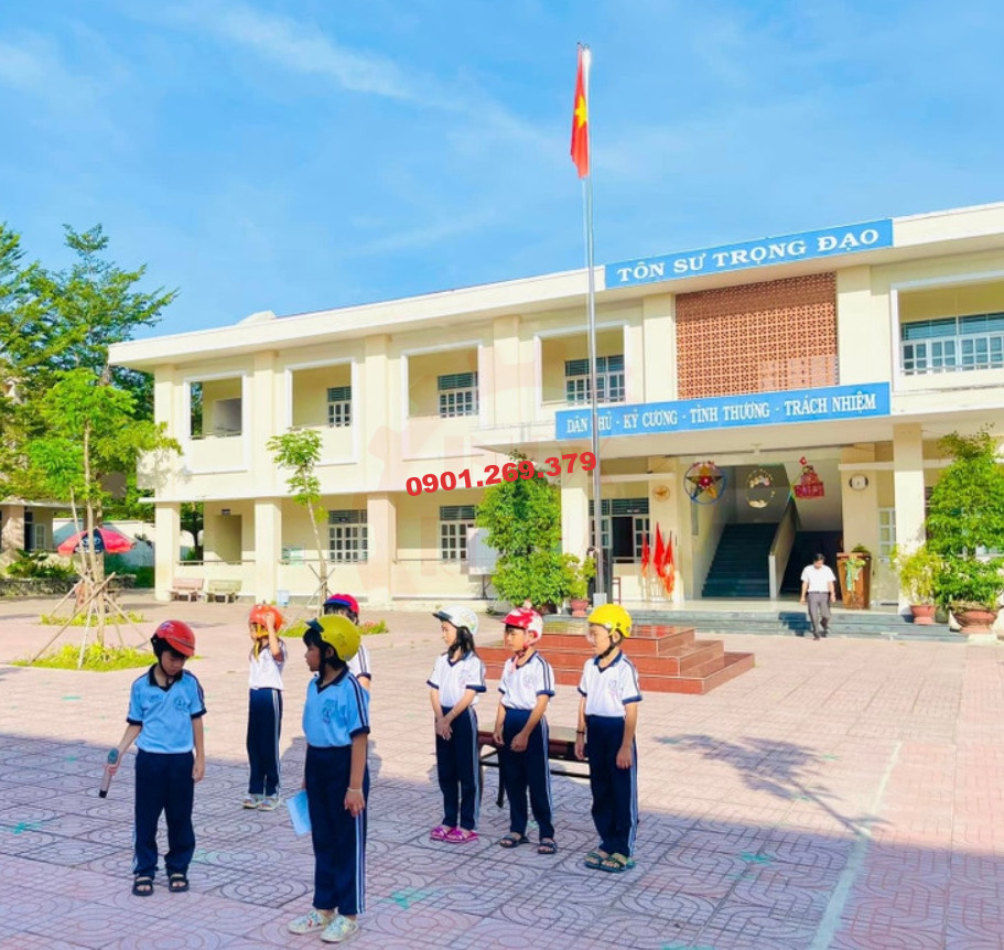 mẫu cột cờ trường học